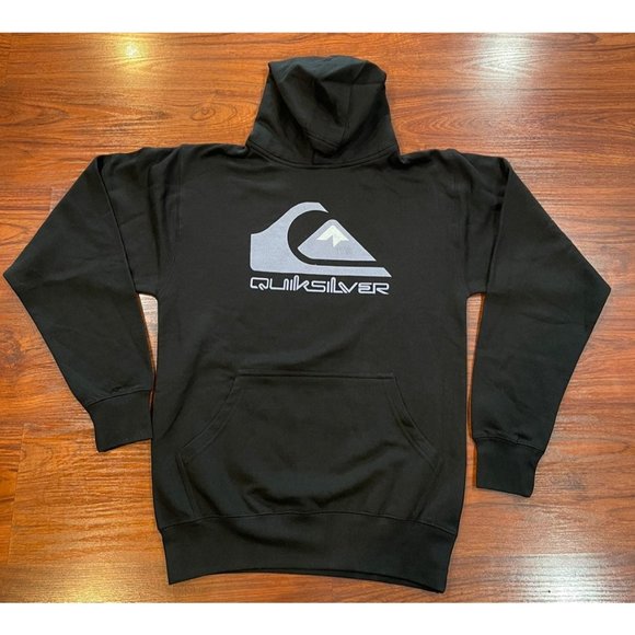 QUIKSILVER BLACK HOODIE SZ SMALL - Picture 1 of 7